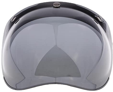 LOVIVER Visiera per Casco Moto Universale Bubble 3-Snap Visiera Up Lente Liscia - 7
