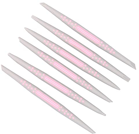 AUNMAS 6Pcs Fondant Pen, 16.5cm / 6.5in Plastic Fondant Fondant Carving Sculpting Pen Set Cake Decorating Modeling Pen DIY Cake Supplies Sugar Modeling Shaper Decor Tool for DIY Handcrafts