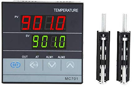 MC701 Temperaturregler, Digitaler PID Temperaturregler Typ K PT100-Sensoreingang Relais SSR-Ausgang
