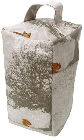 Fabric Door Stop, Tall Decorative Oilcloth Door Stopper for Outdoor, Indoor, Patio, Kitchen, Bedroom Use - 20cm/8in Tall Fabric Door Stop - Filled (Woodland Forest Animals)