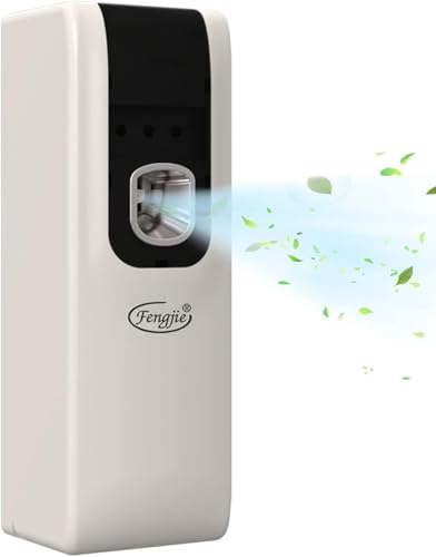 Fengjie Automatic Air Freshener, Automatically Adjustable Room Freshener Spray Dispenser Wall Mounted for Room Fragrance, Public Toilets, Hotels, Restaurant Against Bad Odours