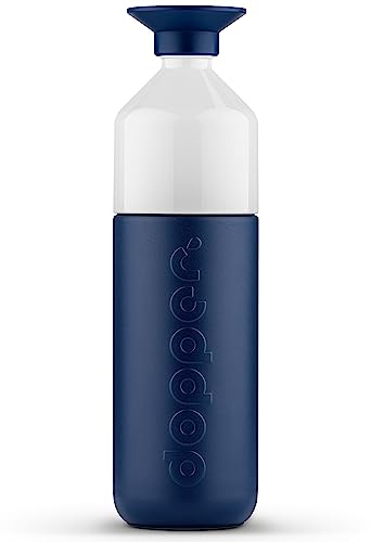 Dopper Insulated 1L Thermosflasche Breaker Blue - Doppelwandig, auslaufsicher, hält 24h kalt/9h heiß - Edelstahl Trinkflasche - Thermobecher - Kaffeebecher - Wasser, Tee