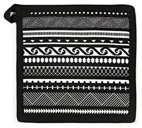 Excelsa Etnico Presina da Cucina, Cm. 20 x 20, Fodera 100% Cotone, Imbottitura in Poliestere