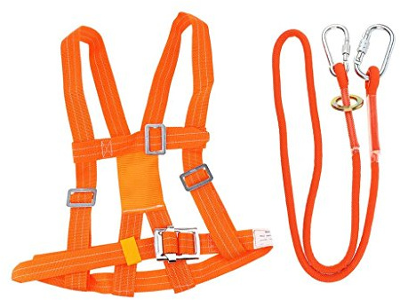 SwaYve Working at Height Safety Harness, Safe Belt with Hook Fall Protection Safety Kit for Safety Protection Fall Arrest/Small Buckle/3M