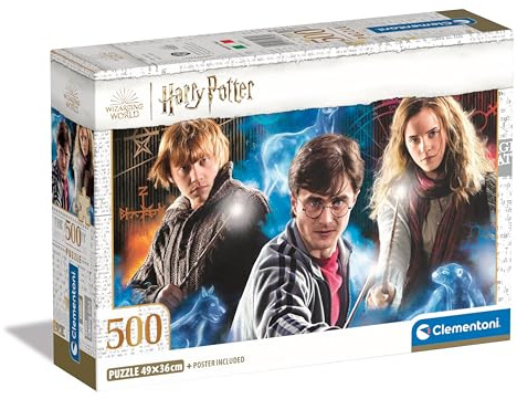Clementoni Harry Potter Puzzle 500 Teile Erwachsene | Puzzle in 49 x 36 cm - Puzzle Erwachsene anspruchsvoll , 35535
