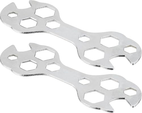 SANTUO 2Pcs Multipurpose Bike Spanner Wrench for Bicycle Repairment Tools 10 in 1 Repair Tool Kit Spanner Bike Multi Tool Kit with Easy Operation for Keeping Bicycles Maintained