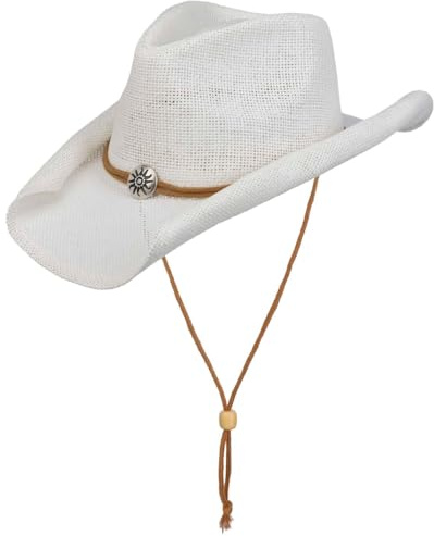 Lipodo Western Strohhut Herren Damen Sommer