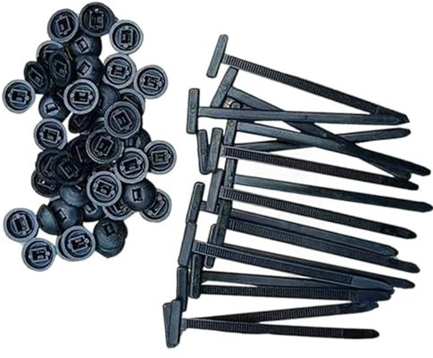 Hebilla universal de nailon para bridas de cables, soporte de bridas de nailon autobloqueante, clips de retención de parachoques, remaches de plástico para coche, para maleteros, protectores de motor