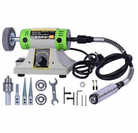 Tooltos 7200RPM Multi-Purpose Bench Lathe Jewelry Polishing and Grinding Machine