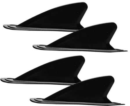 Cabilock 4 Piezas Aletas para Paddle Surf Quillas Reemplazo para Tabla de Surf Inflable Estables y Duraderas Compatible con Sup y Kayak Fácil Instalación