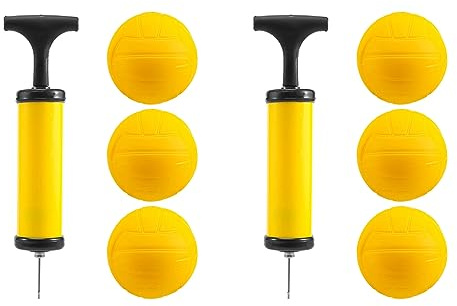 Rastapulz Roundnet - Palline da gioco intercambiabili da competizione, confezione da 6 con pompa