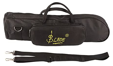 Blaihild Sac de Transport pour Trompette, Matériau en Nylon avec Double Fermeture éclair, Parfait pour Les étudiants à Domicile et Les Débutants, Taille 53 X 13 X 15,5 Cm