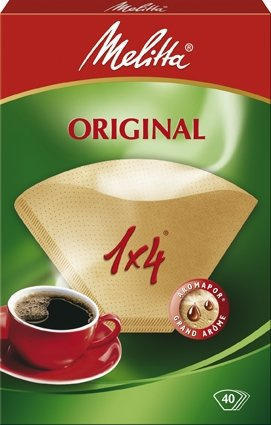 Melitta Four Cup Coffee Filter Papers brown Pack of 40