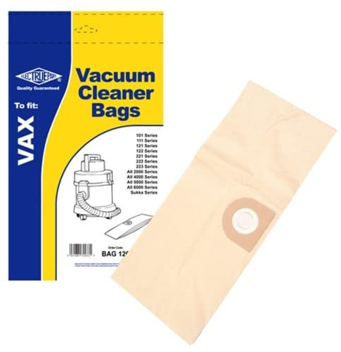 Electruepart BAG120 Sealed End Vax Vacuum Cleaner Dust Cloth Paper Bag 5Pack