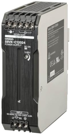 Omron S8VK-C12024 Power Supply, Input 100-240VAC/90-350VDC, Output 24VDC/120W