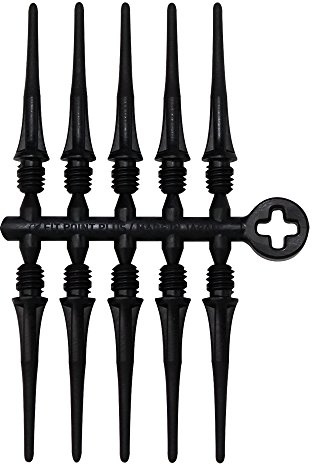 Cosmo Soft Tips, Pack of 50 Fit Point Plus Black Softips