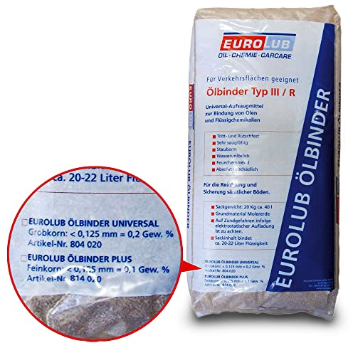 EUROLUB ÖLBINDER Universal Grobkorn 1-3 mm III/ R Bindemittel, 20 kg