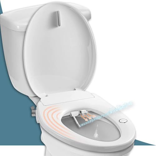 Butt Buddy Suite - Smart Bidet Toilet Seat Attachment & Fresh Water Sprayer (Cool & Warm Temperature Control | Dual-Nozzle Cleaning, Adjustable Pressure | Easy Setup, Universal Fit)