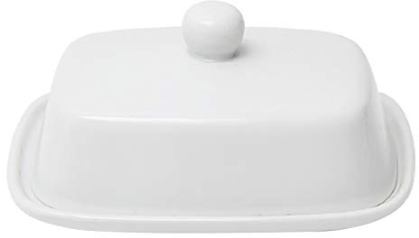 Beurrier créatif en porcelaine avec couvercle, multifonction, carré scellé, pour beurre et fromage, récipient à dessert, blanc, style 1