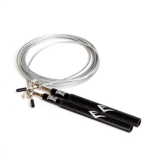 Everlast Unisex - Erwachsene Sport Boxen Sprungseil Aluminium Speed Rope, Schwarz, 275 cm