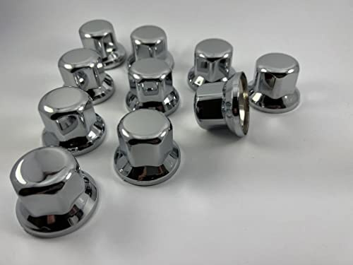 60 x Radmutterabdeckung Kunststoffkappen Chrom Kurz 32mm LKW Kappen