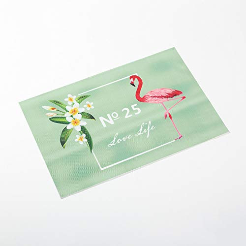 Salvamanteles Individuales Agua Verde Salvamanteles Individuales Mesa Juego de 2 manteles Individuales Lavables Antimanchas Antideslizante Resistente Al Calor bajoplatos Lino 45x30cm