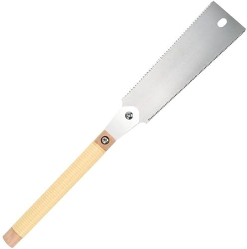 WEIMELTOY 10” SK5 Blade Hand Saw, Double Edge 3 Side Grinding Teeth Japanese Pull Saw, Impulse Hardening Steel Teeth,Sharp and Light Woodworking Tools Gift for Men Women Carpenter and DIY Hobbyist