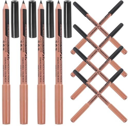 minkissy Augenbrauenstift Und Concealer Stift Zweifach Robust Handlich Make up Für Damen 12 Stück Braun Und Nude Langlebig Schnelles Augen Make up