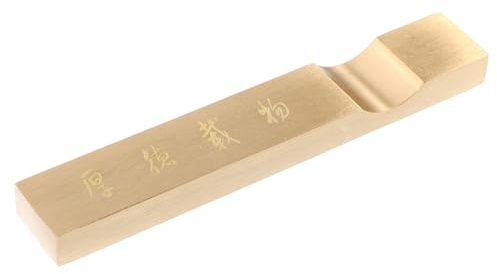LALAFINA Messing Kalligraphie Papiergewicht Gewicht Briefbeschwerer Solid Metall Schreibübungen Schwere Dekoration Für Zuhause Und Büro