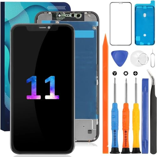 Incell Kit de réparation d'écran tactile LCD pour iPhone 11 A2111 A2223 A2221 Noir