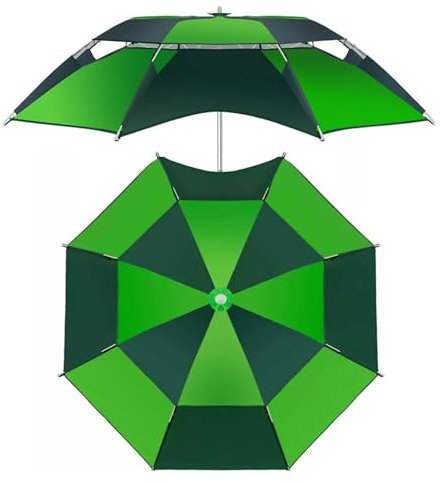 Sombrilla Plegable De 240 Cm Sombrilla De Patio De Playa Con Inclinación Sombrilla De Pesca Anti-viento Protección Solar Para Camping Pesca Playa Días De Lluvia(220(CM)/7.2FT)