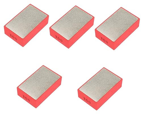 WOONEKY 5 Pezzi 100 Grit Abrasivi Diamantati Per Cemento Marmo Lucidatura Set Di Tamponi Per Lucidatura A Mano