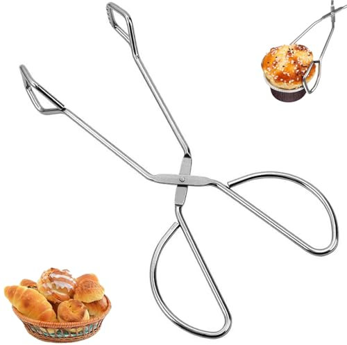 lankai Pinza Da Barbecue, Pinze Per Forbici Da Barbecue, Pinze A Forbice Extra Lunghe In Acciaio Inossidabile, Pinze A Forbice Carbonio, Per Cucine, Ristoranti(Dimensioni: 25,3 x 9,3 cm)
