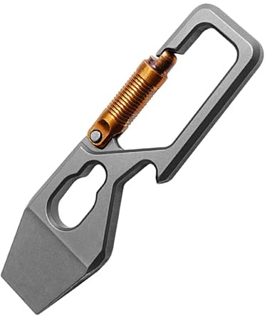 Pocket Crowbar, Titanium Alloy Versatile Crowbar, Crowbar Tool for Everyday Carry, Key Chain Pry Tool, Camping Accessories