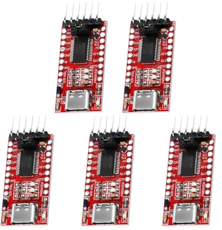 AYWHP 5 Stück FT232RL USB TTL USB-C zu TTL Seriell Konverter Adaptermodul für 3,3V und 5V kompatibel mit Arduino