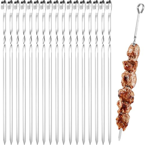 20 x 30cm Stainless Steel Roulade Skewers, Roulade Skewers, Camp Fire & Marshmallow Skewers, Snacks and Even Chocolate Fountains