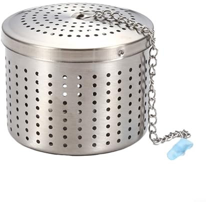 Malla reutilizable de acero inoxidable para especias, colador infusor de té, mejora tus momentos de té (M)