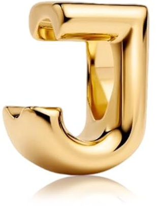 YUMINN Gold Buchstabe J Charms für Armbänder 925 Sterling Silber Schmuck Geschenke für Damen