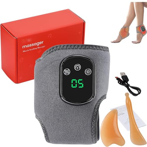 Neamova 3 in 1 massaggiatore per piedi 3 in 1, per gambe senza dolore e vitali, massaggiatore portatile senza cordless con 3 modalità di vibrazione, 5 set di calore (1 pc)