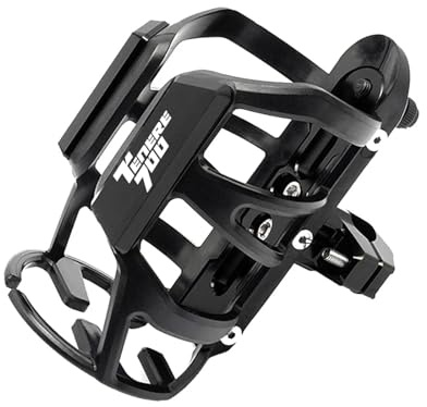 Porte-gobelets d’Eau,Porte-gobelet pour Moto, Port pour TENERE Tenere700 Tenere1200 Tenere 700 900 1200 Porte-gobelet pour Moto(TENERE700 Black)
