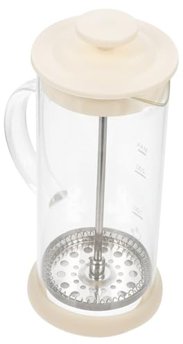 MUELODSIC Mousseur Lait Manuel Acier Inoxydable avec Pichet Verre pour Cappuccino Latte et Café Facile à Nettoyer et Pratique pour Maison