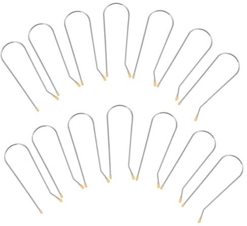 Gogogmee 20pcs U-shaped Hot Roller Clips for Hair Curlers Metal Perming Rollers Clamp Heat-resistant Quick Heating for Styling