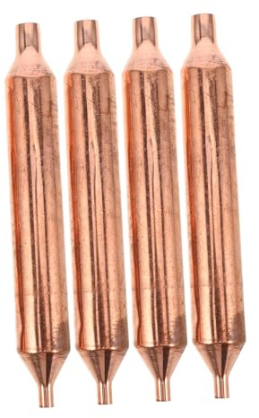 Filtre Frigo en Cuivre à Tube Unique, 4 Pcs, Séchoir | Système de Réfrigération et Congélateur, Absorption D’humidité, Installation Facile