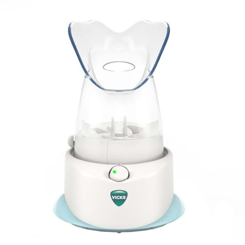 Vicks Personal Steam Inhaler for Targeted, Natural Steam Relief for Allergies, Congestion, Cough & Colds, and Sinus Irritation, Use with VapoPads - 1 Included