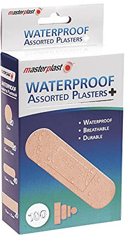 Masterplast 100 Waterproof Mixed Plasters Washable First Aid Dressings