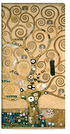 Wandkings Leinwandbilder von Gustav Klimt - Wähle ein Motiv & Größe: Der Lebensbaum - 40 x 80 cm
