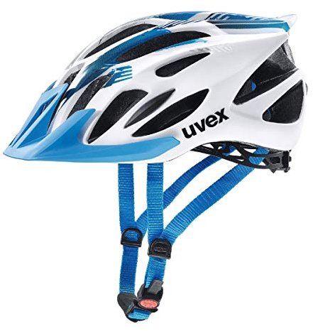 uvex flash - leichter Allround-Helm für Damen und Herren - individuelle Größenanpassung - waschbare Innenausstattung - white blue - 57-61 cm