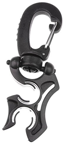 Perfeclan Oktopushalter Schlauchhalter Clip Halter Halterung Schnorchel zum Tauchen Schnorcheln, Schwarz