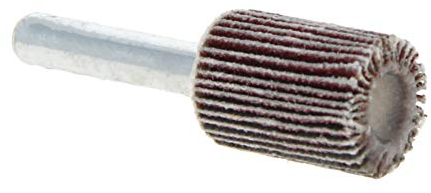 Utoolmart Schaft montierte Lamellenräder mit Dorn mit 16 mm Schleifkopf, Schleifscheibe, Polieren, Rotary Zubehör-Set zum Schleifen, 5 Stück