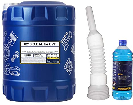 QR-Parts Set 10 Liter 85410575 MN8216-10 5024 CT4504 1 Original MANNOL Scheiben-Reiniger -70 °C Frostschutz Konzentrat 10L Automatikgetriebeöle O.E.M. 8216 for CVT